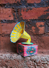 Colourful Mini Gramophone Box DIY Paper Craft Kit