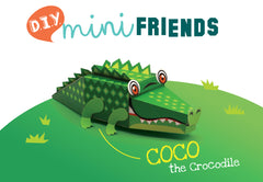 Mini Crocodile DIY Animal Paper Craft Kit