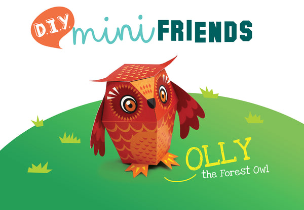 Mini Forest Owl DIY Animal Paper Craft Kit