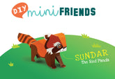 Mini Red Panda DIY Animal Paper Craft Kit