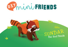 Mini Red Panda DIY Animal Paper Craft Kit