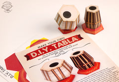 Mini Tabla Indian Musical Instrument DIY Paper Craft Kit