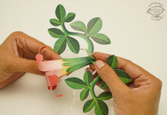 Festive Combo Saver Pack of 5 Pink Paper Flower Fairy Lights