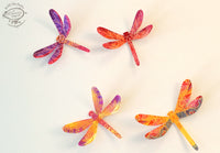 Paper Dragonflies for Wall Decoration: Set of 24