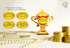 Mini Trophy Box - DIY Paper Craft Kit