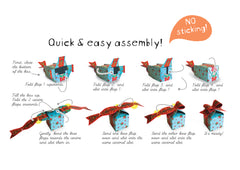 Set of 10 Blue Bow Gift Boxes