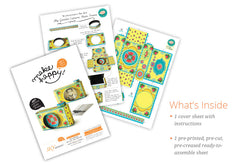 Colourful Yellow Camera Photo Frame DIY Paper Craft Kit