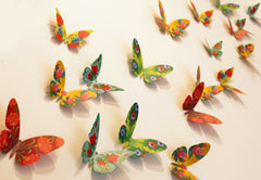 3 packs of 24 Decorative Paper Butterflies = 72 Butterflies
