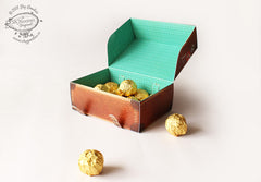 Snap-fit Gift Box: Travel Suitcase: Brown