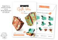 Snap-fit Gift Box: Travel Suitcase: Brown