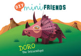 Mini Triceratops DIY Dinosaur Paper Craft Kit