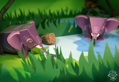 Mini Elephant DIY Animal Paper Craft Kit