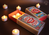Set of 10 'With Love' Matchbox Gift Boxes