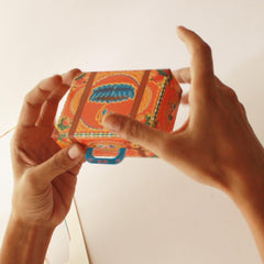 Colourful Orange Mini Suitcase Box DIY Paper Craft Kit