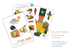 Bombay Auto Rickshaw Box: Pink design - DIY Paper Craft Kit