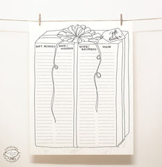 Doodle Party Planners and Fridge Magnet Set