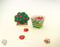 Blue Mini Flower Pot Box DIY Paper Craft Kit