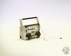 Realistic Mini Boombox DIY Paper Craft Kit