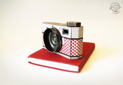 Realistic Black Camera Photo Frame DIY Paper Craft Kit