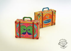 Colourful Pink Mini Suitcase Box DIY Paper Craft Kit