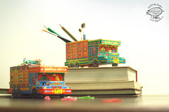 Green ‘Goodies Carrier’ Truck container DIY Paper Craft Kit