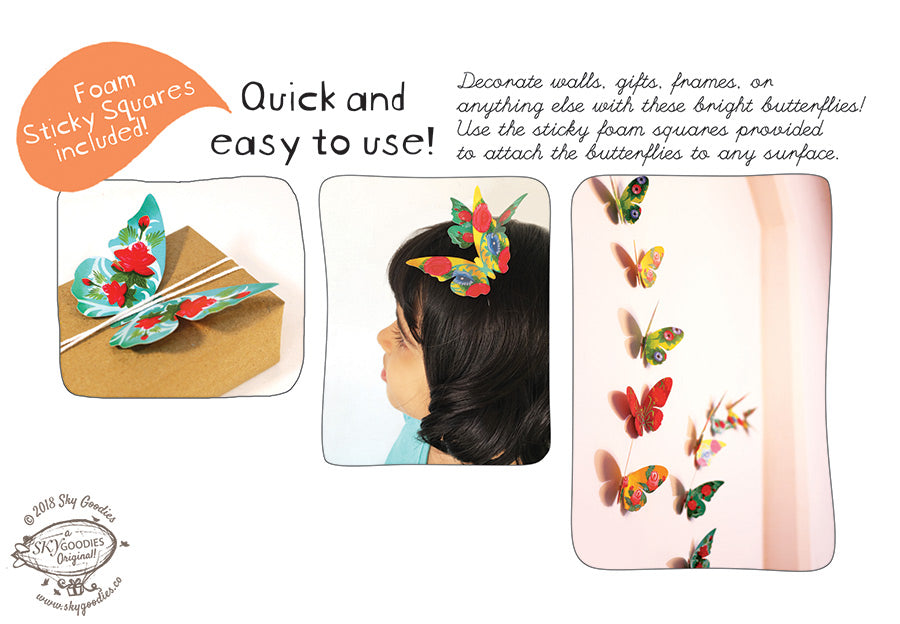 Ganpati Decor Combo Saver 6 - DIY Ganpati + 24 Colourful Butterflies + 2 Banana Trees