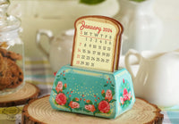 MOST POPULAR 2024 Combo Saver: Mini Toaster and Typewriter Desk Calendars - set of 2 DIY Paper Craft Kits