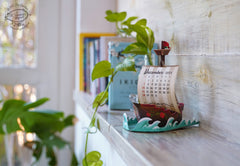 Adventure Ship Desk 3D Calendar 2024 & 2025 DIY Paper Craft Kit