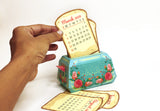 Mini Toaster Desk Calendar 2025 - DIY Paper Craft Kit