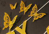 Golden Butterflies and Happy Birthday Paper Party Decor