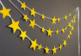 Golden Stars Paper Bunting