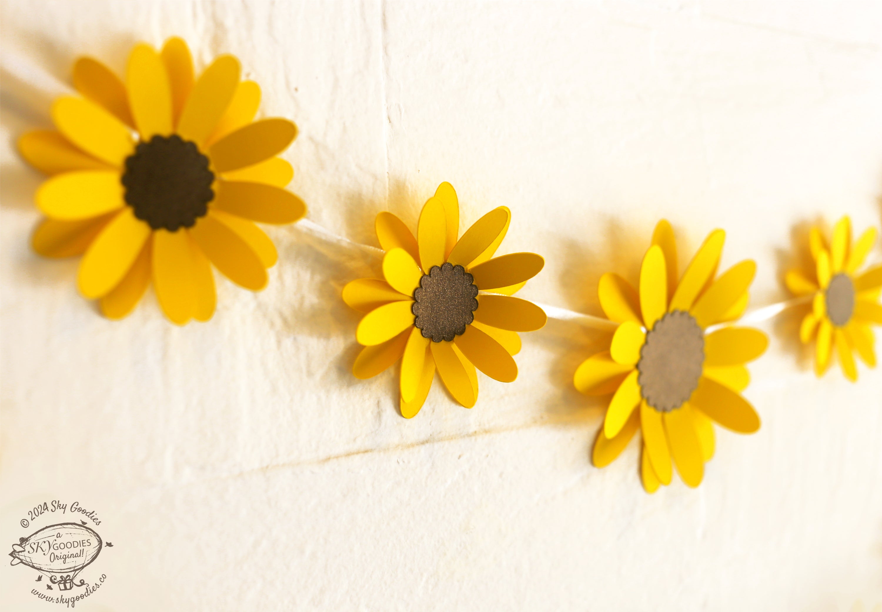 Yellow Sunflower Paper Bunting