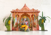 Krishna Janmashtami Combo Saver 2 - DIY Krishna + Mandir + 2 Banana Trees