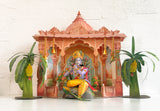 Krishna Janmashtami Combo Saver 2 - DIY Krishna + Mandir + 2 Banana Trees