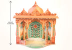 Mini Ganesha Mandir Setup - Super Saver Combo with FREE Incense Sticks Pack