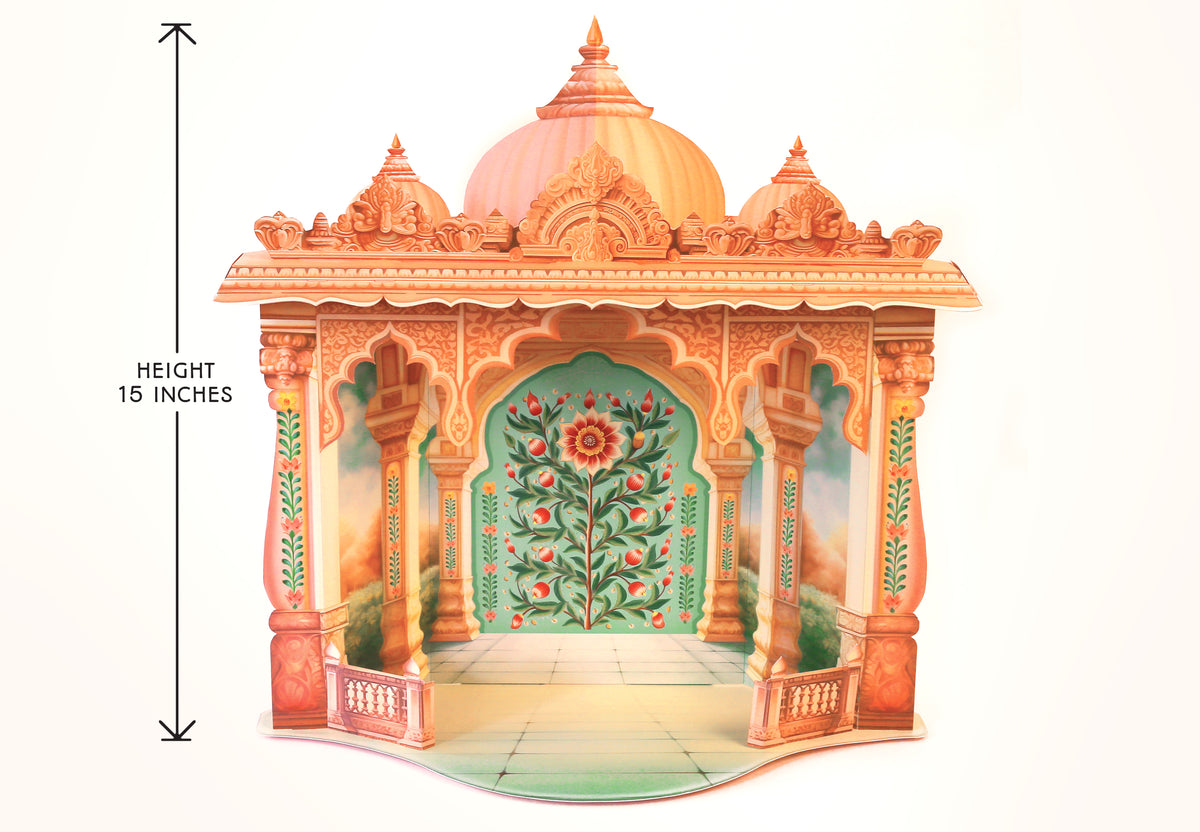 Mandir DIY Paper Craft Kit - Home Temple Decor Makhar – Sky Goodies