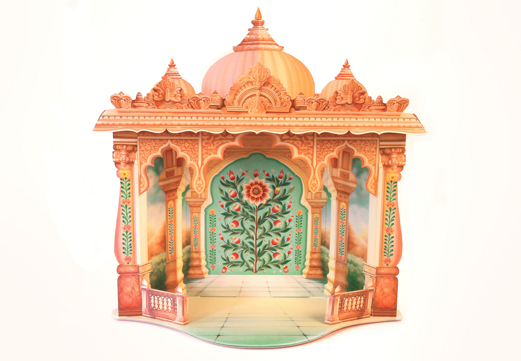 Mandir DIY Paper Craft Kit - Home Temple Decor Makhar