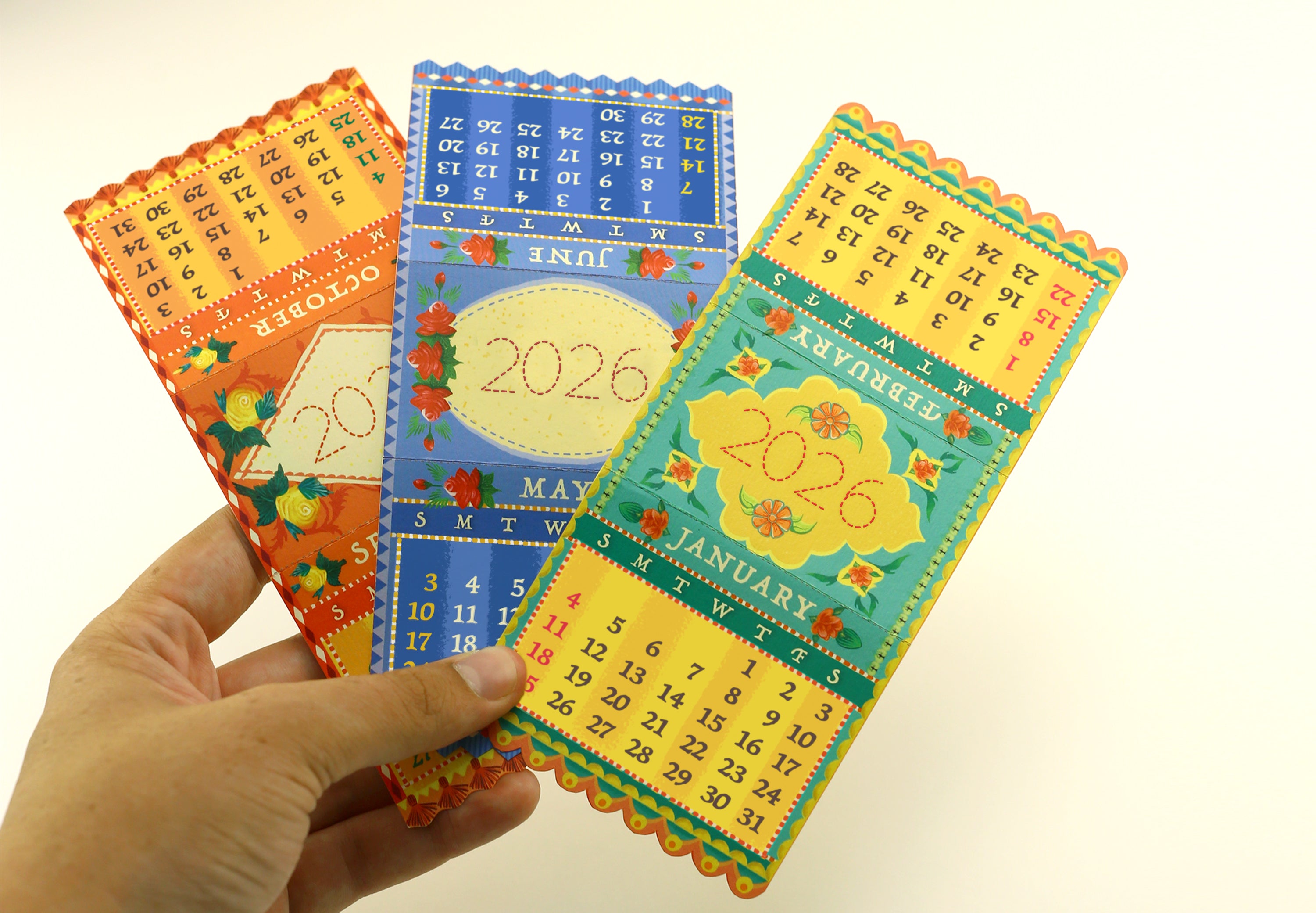 Mini Sewing Machine Desk Calendar 2026 DIY Paper Craft Kit