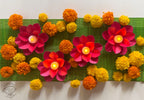 Big Ganesha Floral Setup -Super Saver Combo with FREE Incense Sticks Pack