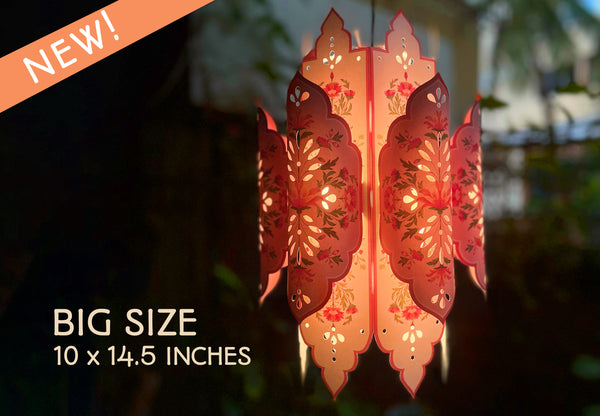 Big Elegant Kandil DIY Paper Lamp Shade PINK