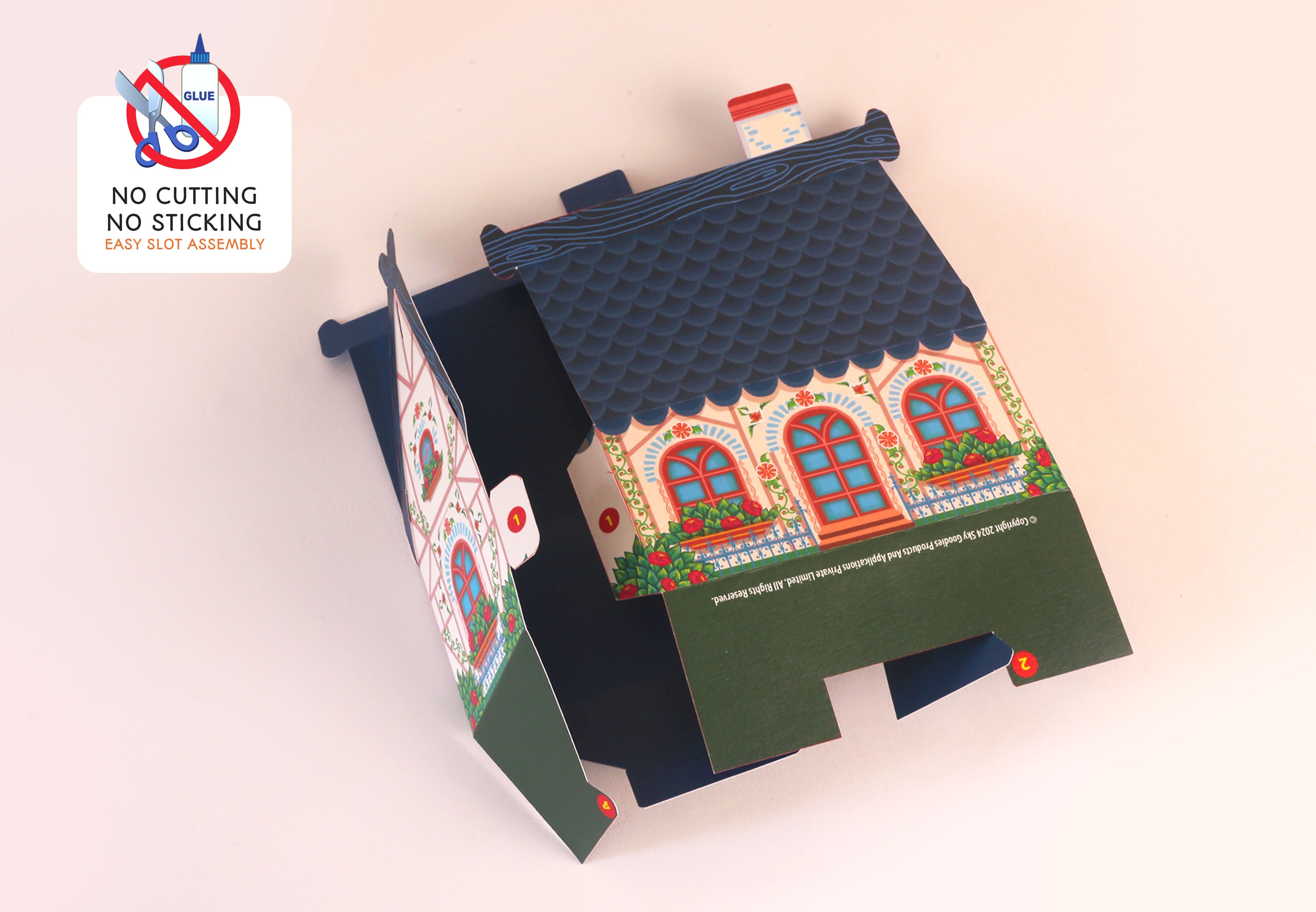 Mini Happy Home Desk Calendar 2026 DIY Paper Craft Kit