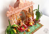 Lakshmi Pooja Decor Combo Saver - DIY Ganpati + Lakshmi + Mandir + 2 Banana Trees