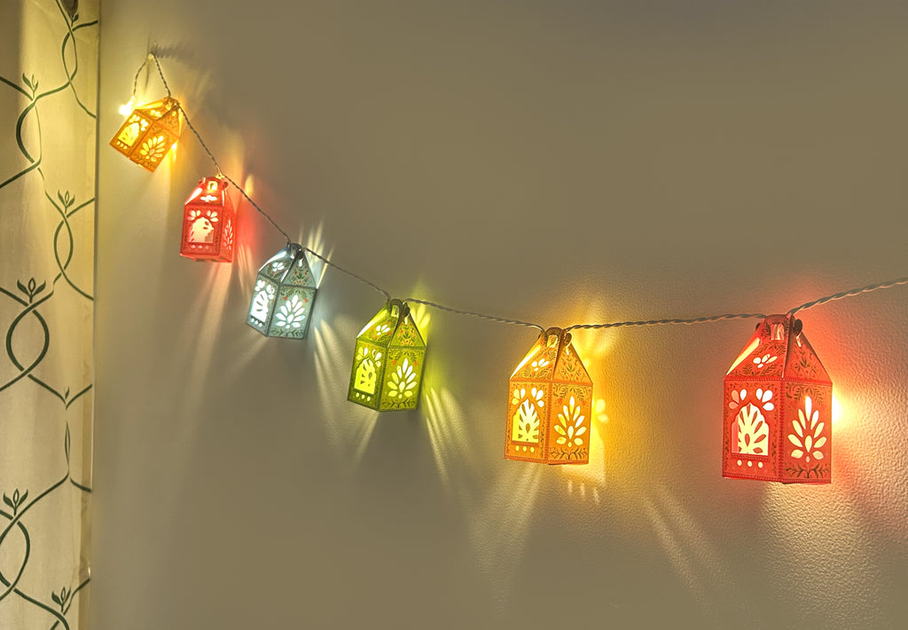 Paper Mini Lanterns Colourful Fairy Lights