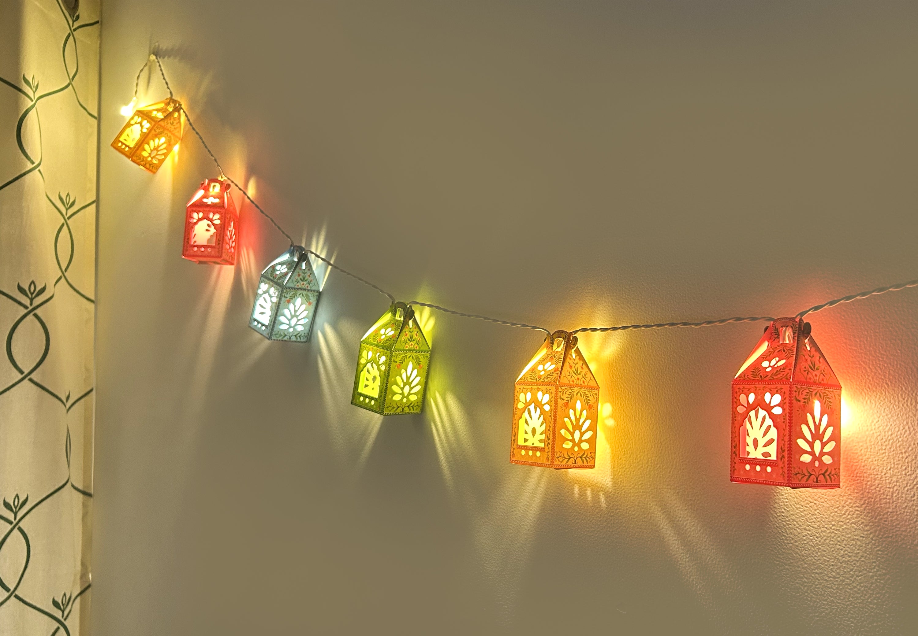 Paper Mini Lanterns Colourful Fairy Lights
