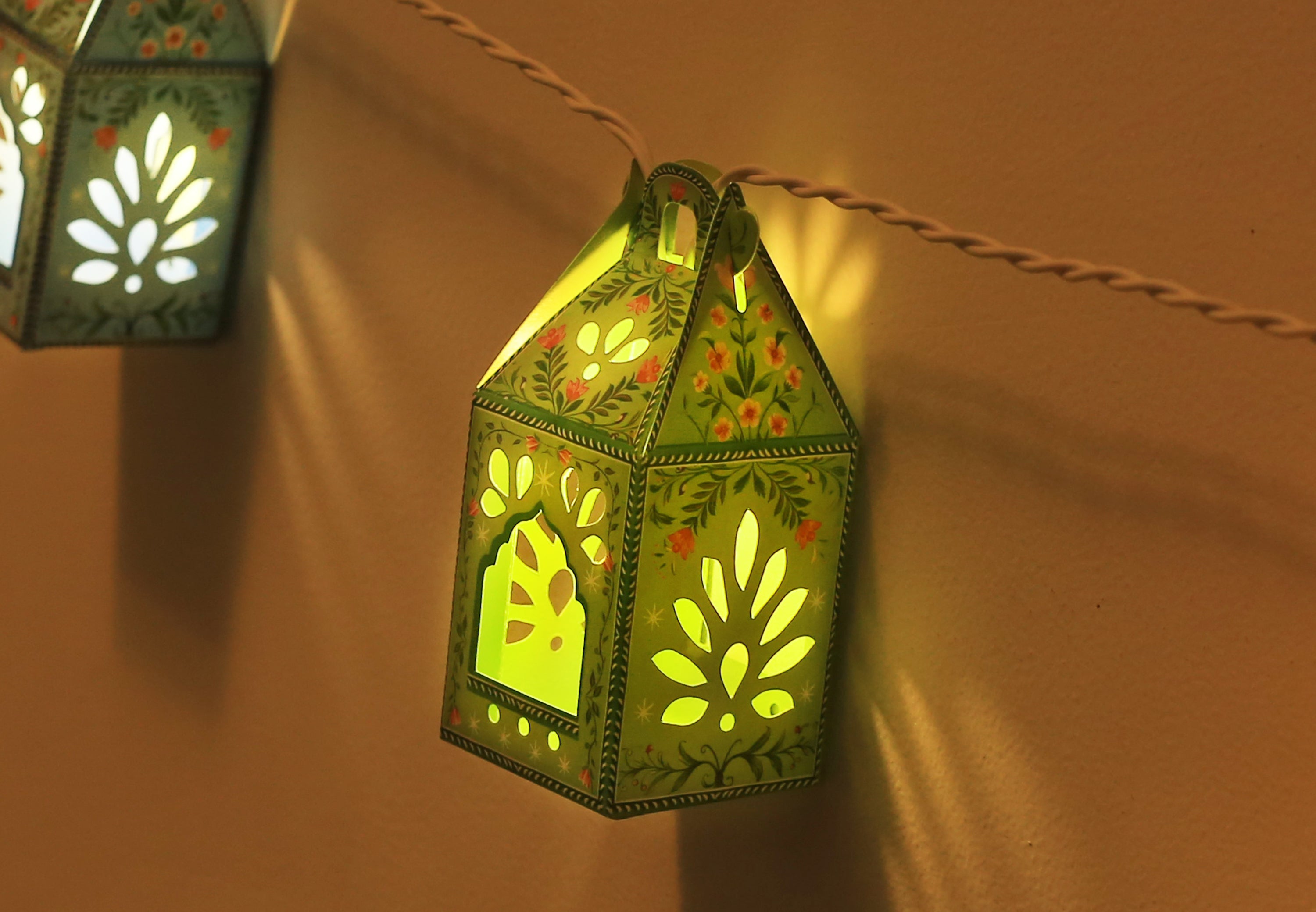 Paper Mini Lanterns Colourful Fairy Lights