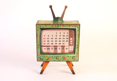 Mini TV Desk Calendar 2025 DIY Paper Craft Kit