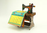 Mini Sewing Machine Desk Calendar 2025 DIY Paper Craft Kit