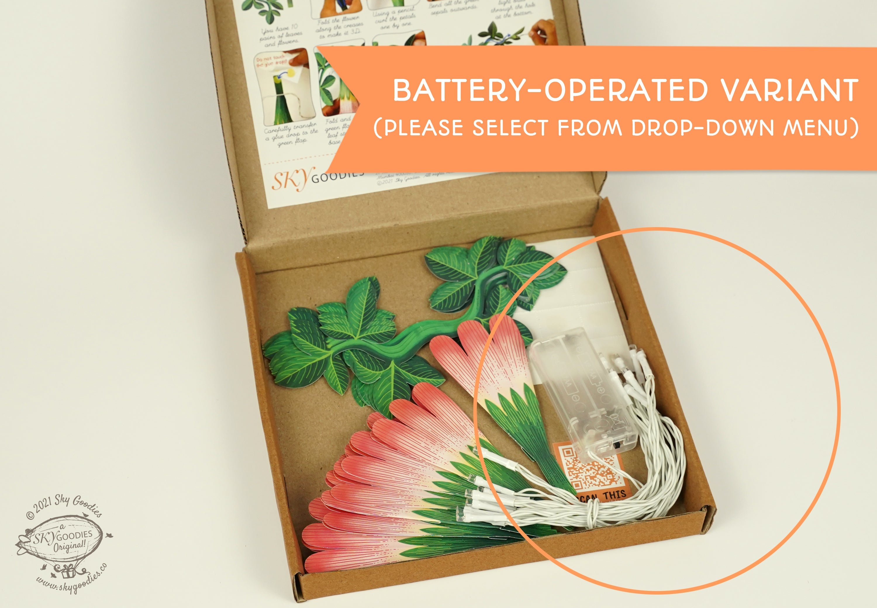 Ganpati Decor Combo Saver 2 - DIY Ganpati + 2 Flower Fairy Lights + 24 Butterflies