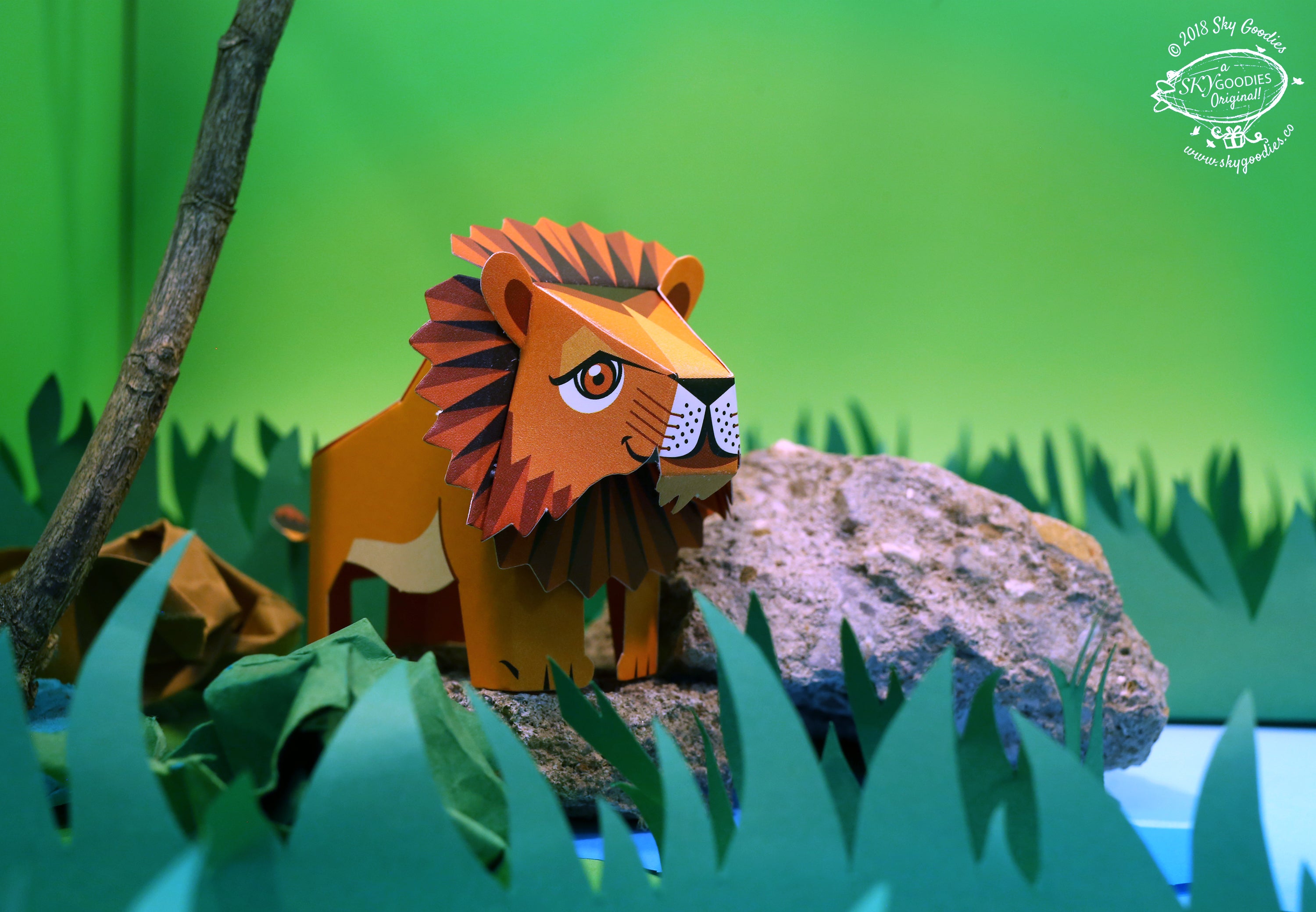 BOX SET of 12 DIY Mini Endangered Animals Paper Craft Kits