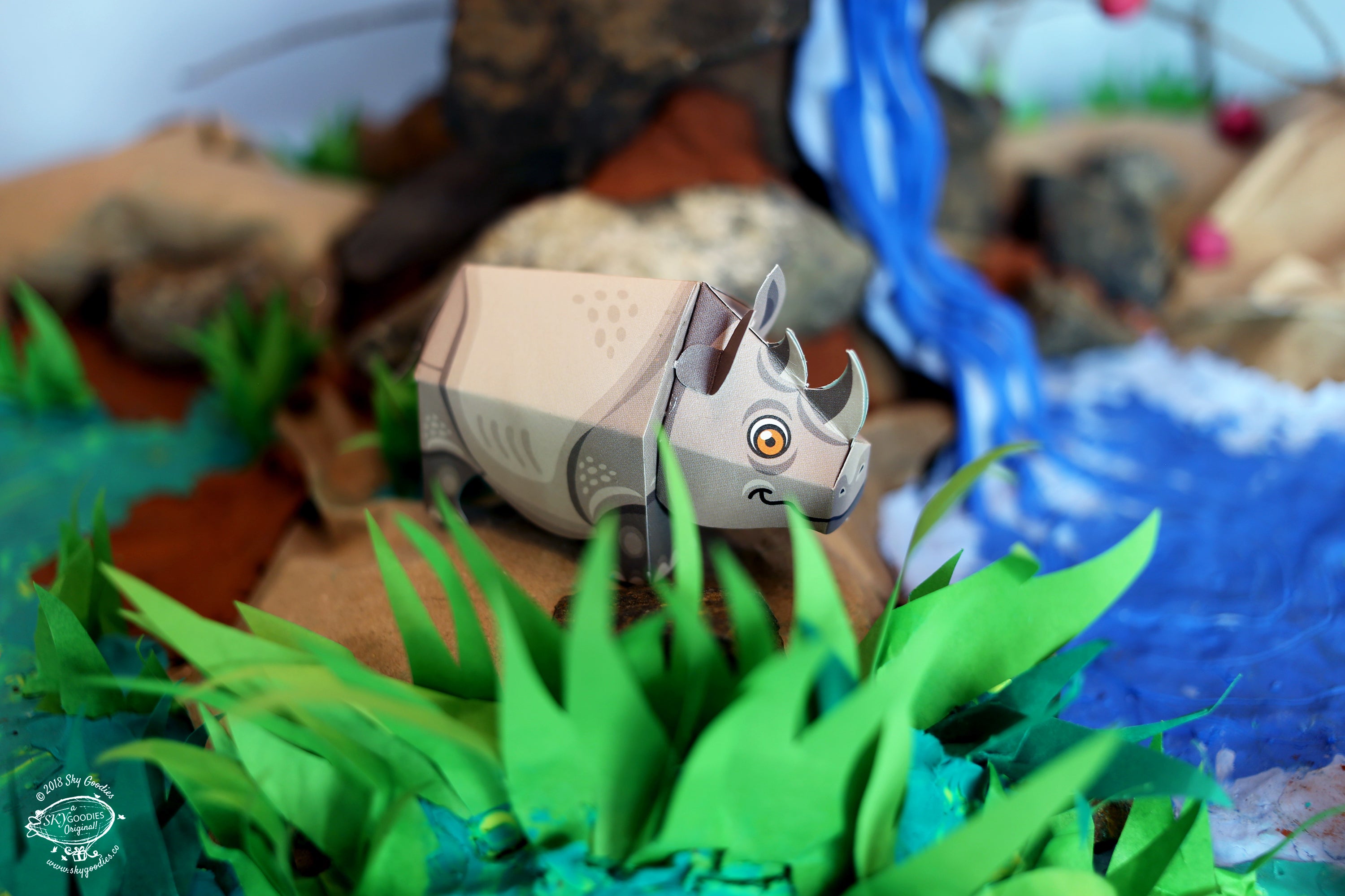 BOX SET of 12 DIY Mini Endangered Animals Paper Craft Kits